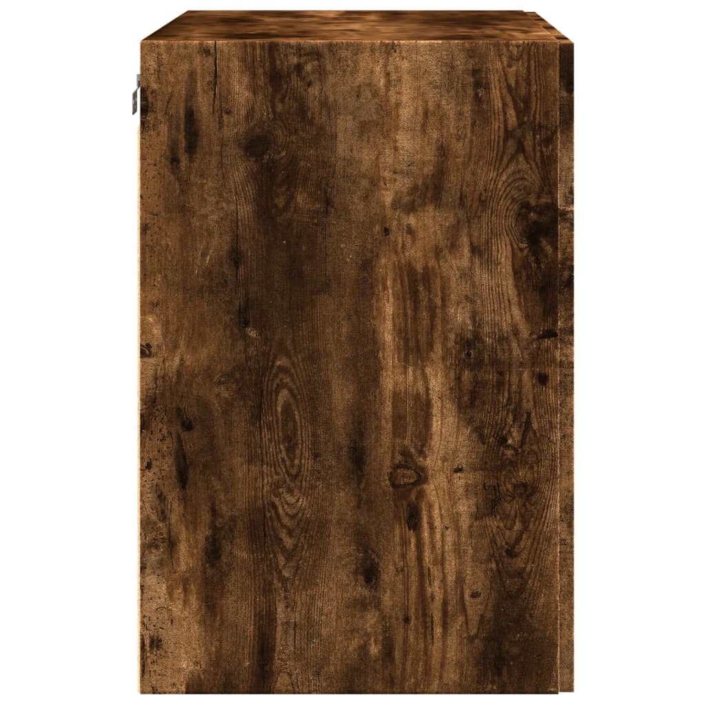 vidaXL Wall Cabinet Smoked Oak 80x42,5x64 cm Engineered Wood