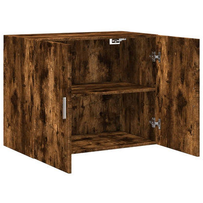 vidaXL Wall Cabinet Smoked Oak 80x42,5x64 cm Engineered Wood