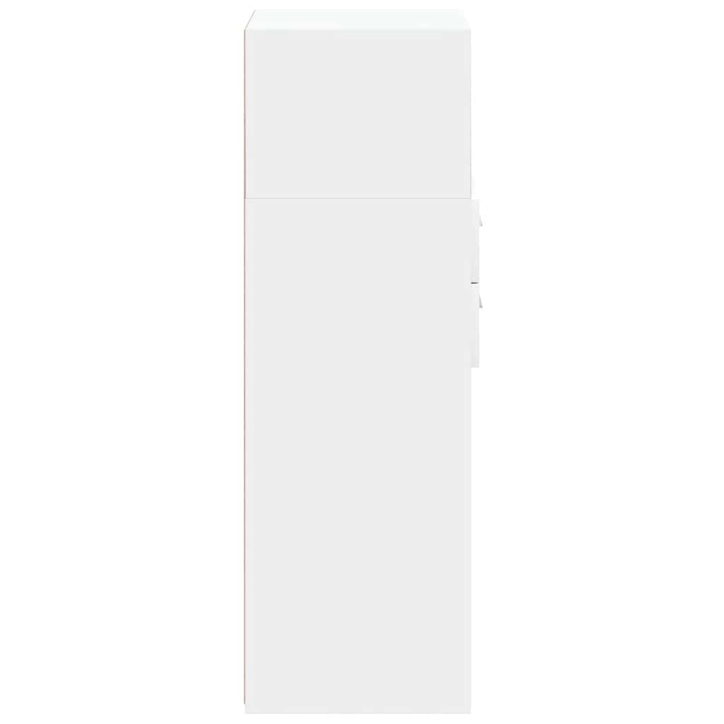 vidaXL Highboard White 30x42,5x124 cm Engineered Wood