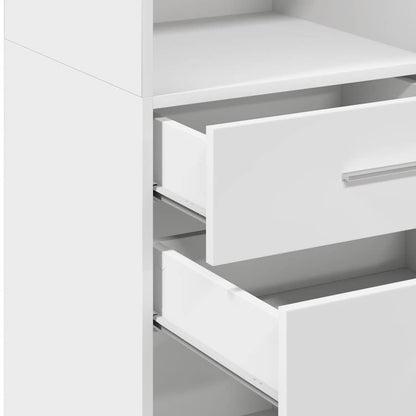 vidaXL Highboard White 30x42,5x124 cm Engineered Wood
