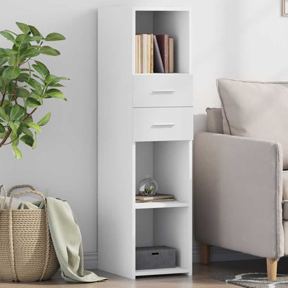vidaXL Highboard White 30x42,5x124 cm Engineered Wood