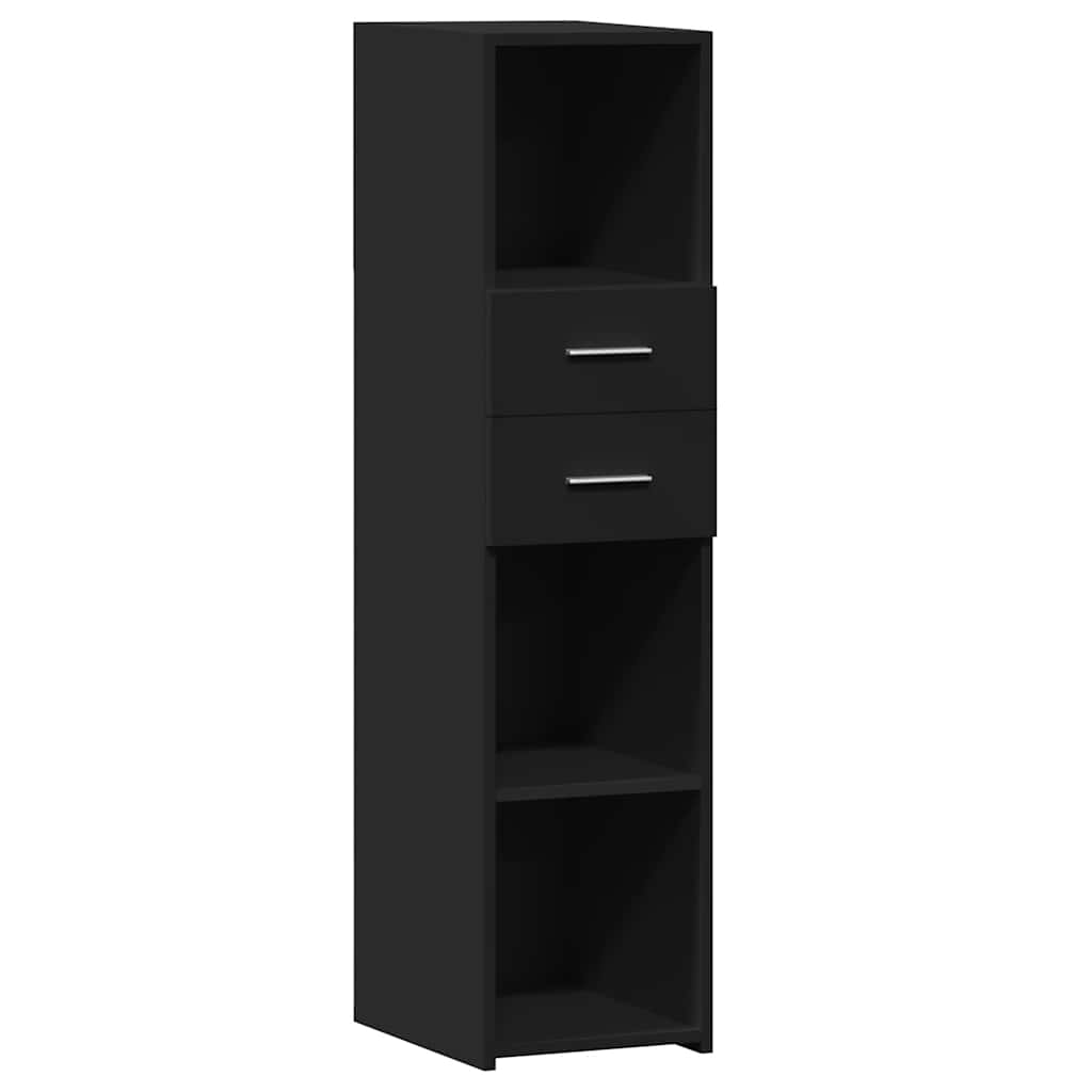 vidaXL Highboard Black 30x42,5x124 cm Engineered Wood