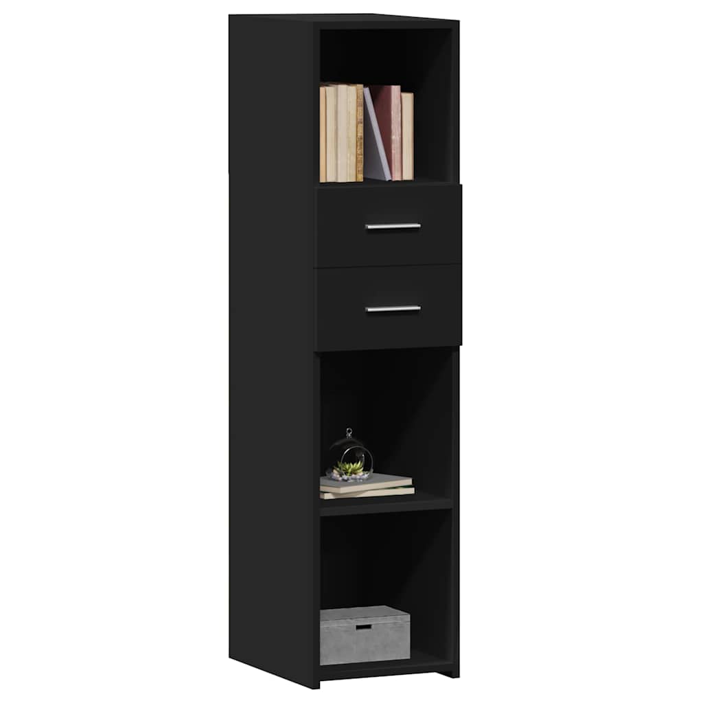 vidaXL Highboard | Black | Engineered wood | Tall | Highboard | Rectangular