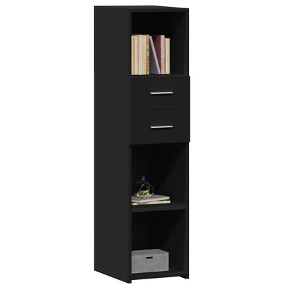 vidaXL Highboard | Black | Engineered wood | Tall | Highboard | Rectangular