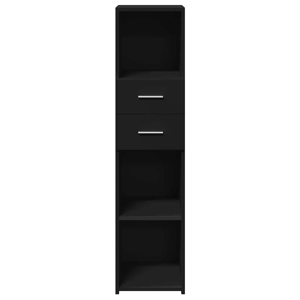 vidaXL Highboard Black 30x42,5x124 cm Engineered Wood