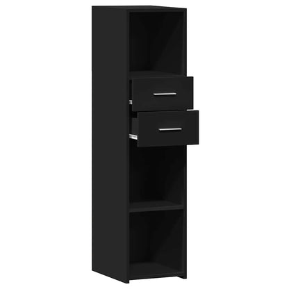 vidaXL Highboard Black 30x42,5x124 cm Engineered Wood