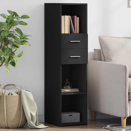 vidaXL Highboard Black 30x42,5x124 cm Engineered Wood