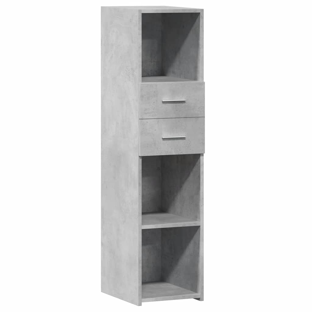 vidaXL Highboard Concrete Grey 30x42,5x124 cm Engineered Wood