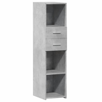 vidaXL Highboard Concrete Grey 30x42,5x124 cm Engineered Wood