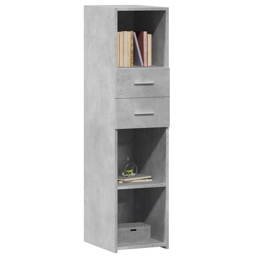 vidaXL Highboard Concrete Grey 30x42,5x124 cm Engineered Wood