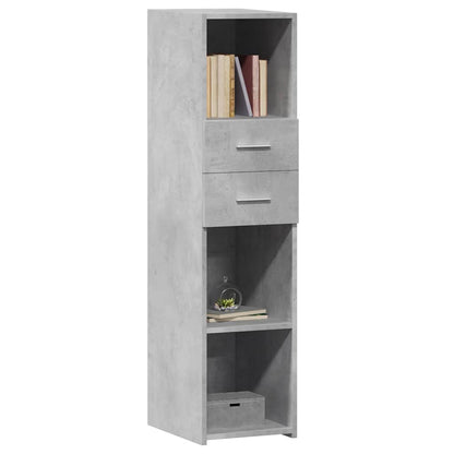vidaXL Highboard Concrete Grey 30x42,5x124 cm Engineered Wood