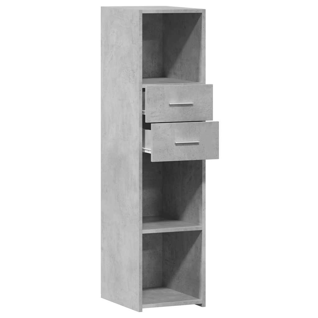 vidaXL Highboard Concrete Grey 30x42,5x124 cm Engineered Wood