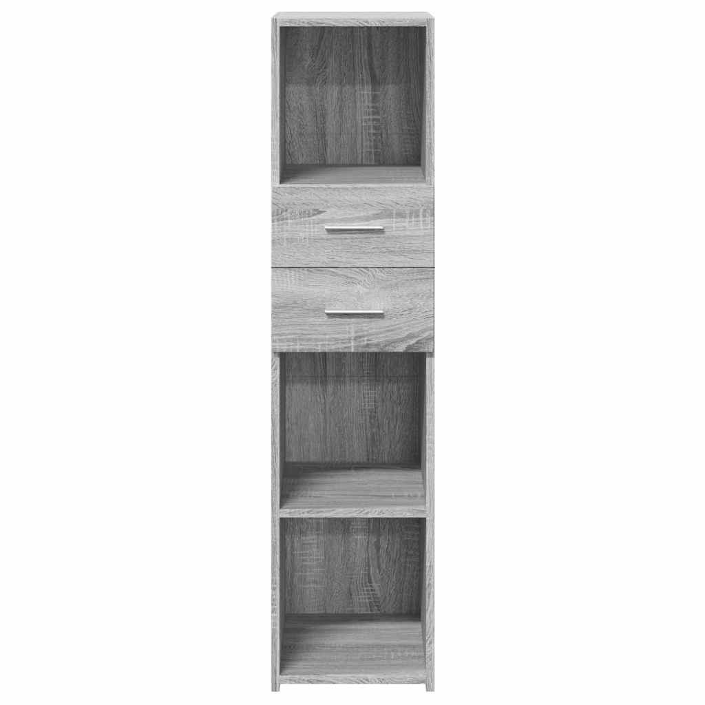 vidaXL Highboard Grey Sonoma 30x42,5x124 cm Engineered Wood