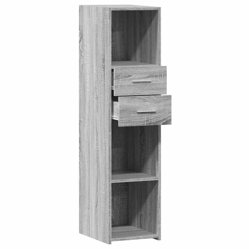 vidaXL Highboard Grey Sonoma 30x42,5x124 cm Engineered Wood