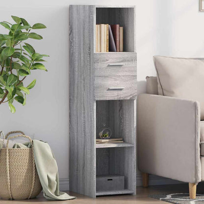 vidaXL Highboard Grey Sonoma 30x42,5x124 cm Engineered Wood