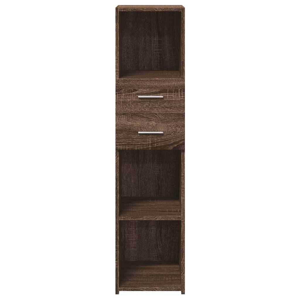 vidaXL Highboard Brown Oak 30x42,5x124 cm Engineered Wood