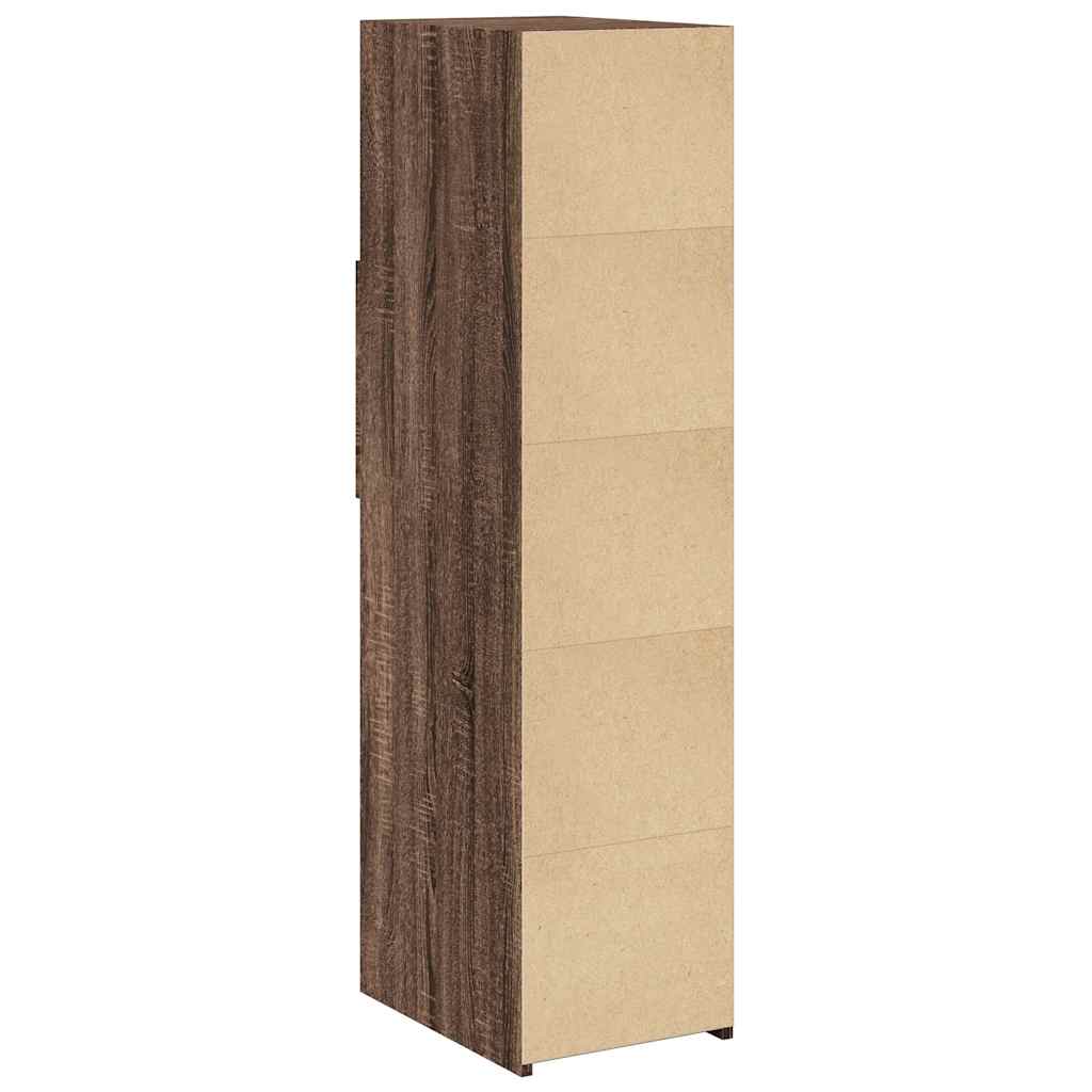 vidaXL Highboard Brown Oak 30x42,5x124 cm Engineered Wood