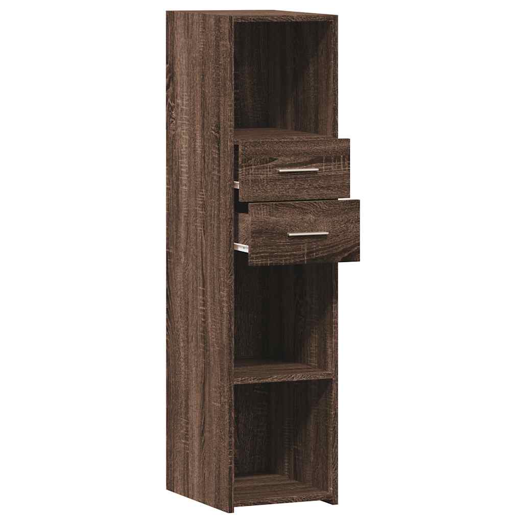 vidaXL Highboard Brown Oak 30x42,5x124 cm Engineered Wood