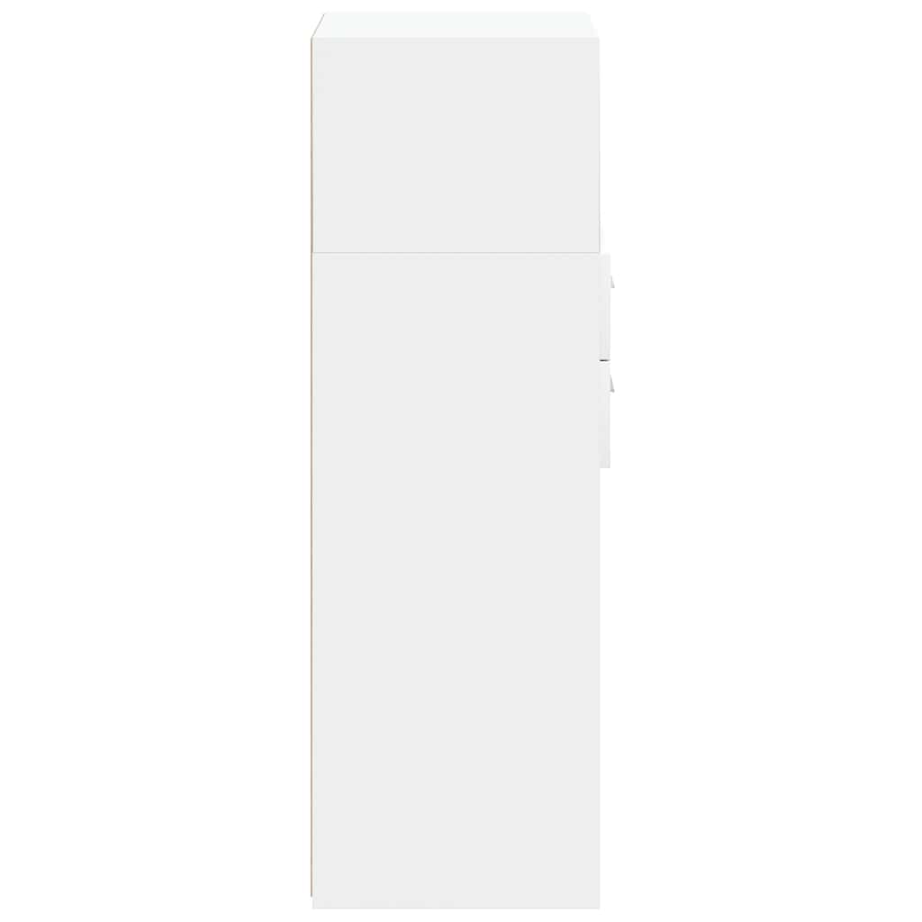vidaXL Highboard White 40x42.5x124 cm Engineered Wood