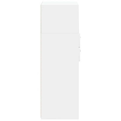 vidaXL Highboard White 40x42.5x124 cm Engineered Wood