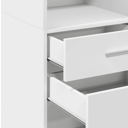 vidaXL Highboard White 40x42,5x124 cm Engineered Wood