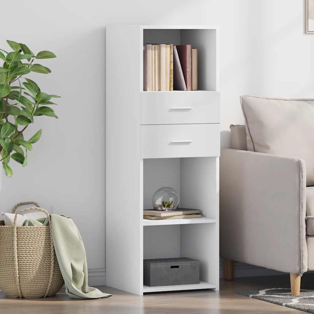 vidaXL Highboard White 40x42,5x124 cm Engineered Wood