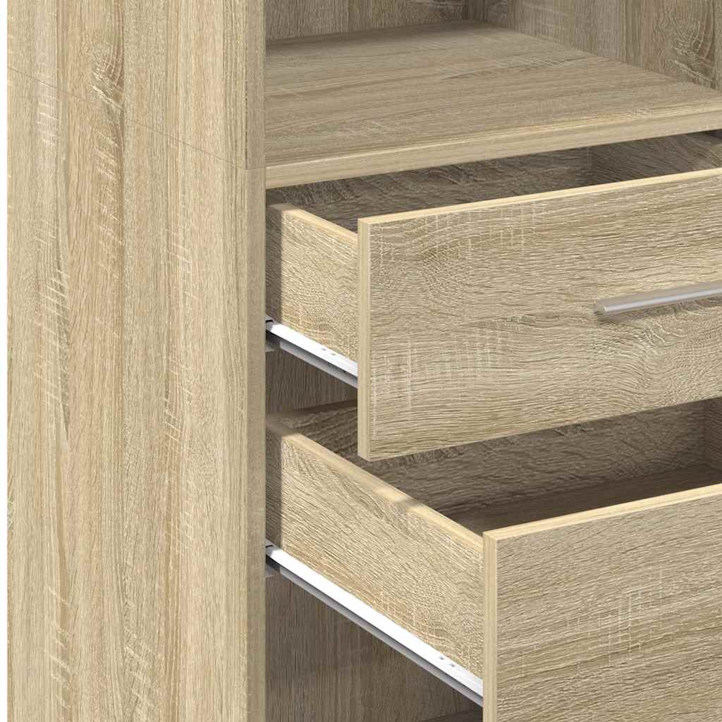 vidaXL Highboard Sonoma Oak 40x42.5x124 cm Engineered Wood