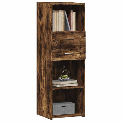 vidaXL Highboard Smoked Oak 40x42,5x124 cm Engineered Wood