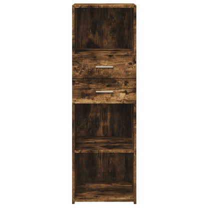 vidaXL Highboard Smoked Oak 40x42,5x124 cm Engineered Wood