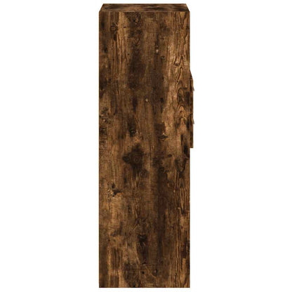 vidaXL Highboard Smoked Oak 40x42,5x124 cm Engineered Wood