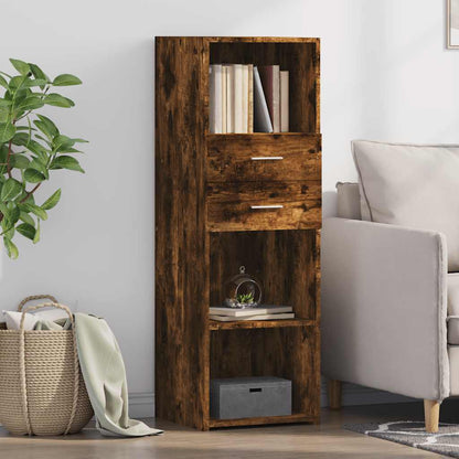 vidaXL Highboard Smoked Oak 40x42,5x124 cm Engineered Wood