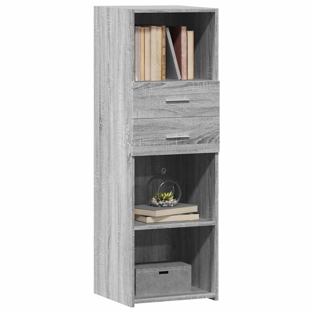 vidaXL Highboard Grey Sonoma 40x42,5x124 cm Engineered Wood