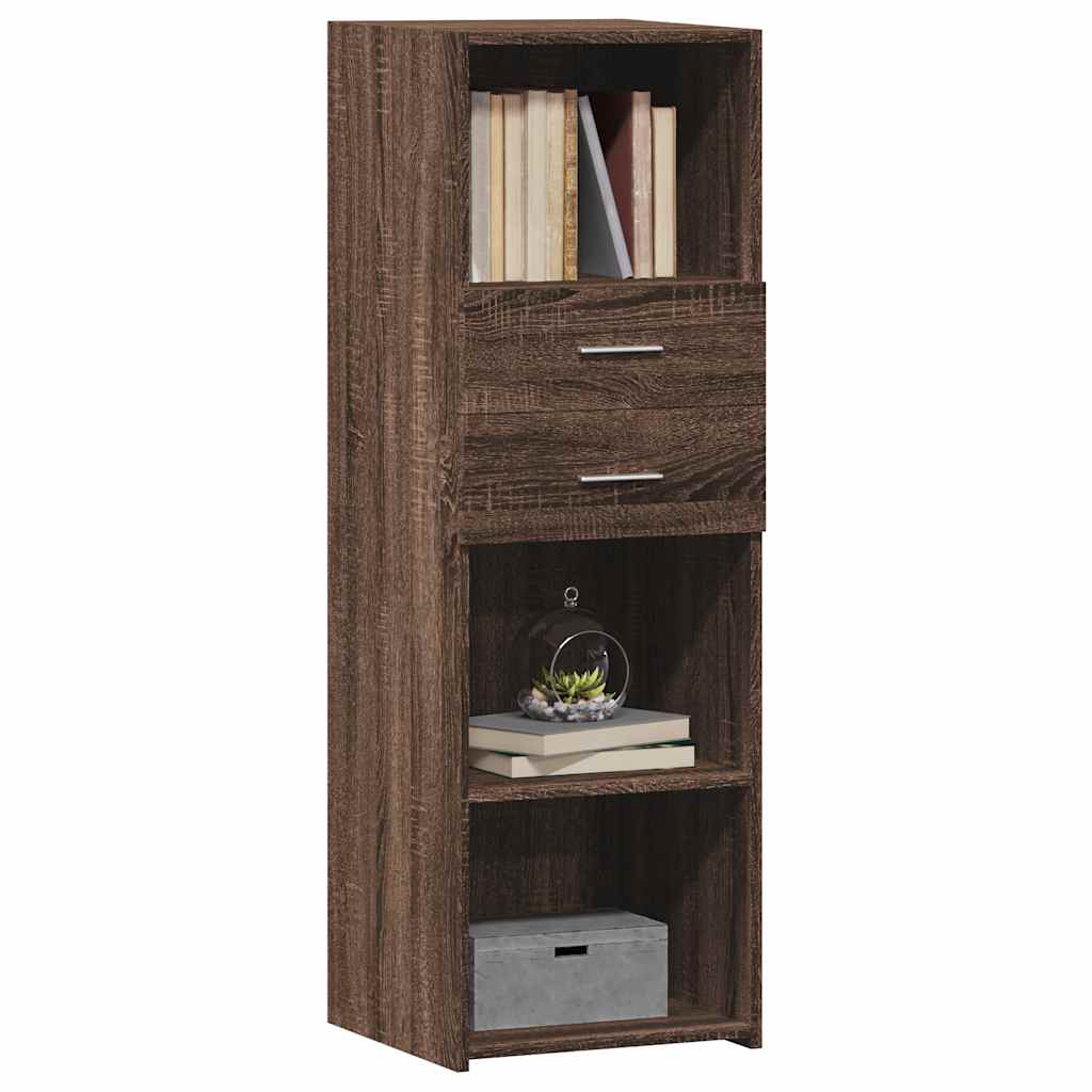 vidaXL Highboard Brown Oak 40x42,5x124 cm Engineered Wood
