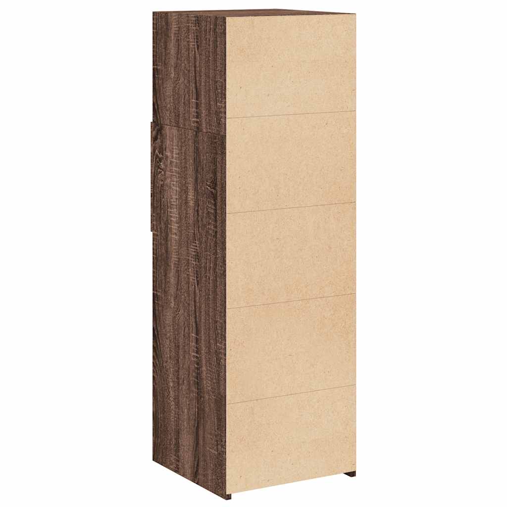 vidaXL Highboard Brown Oak 40x42,5x124 cm Engineered Wood