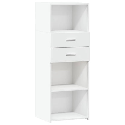 vidaXL Highboard White 45x42,5x124 cm Engineered Wood