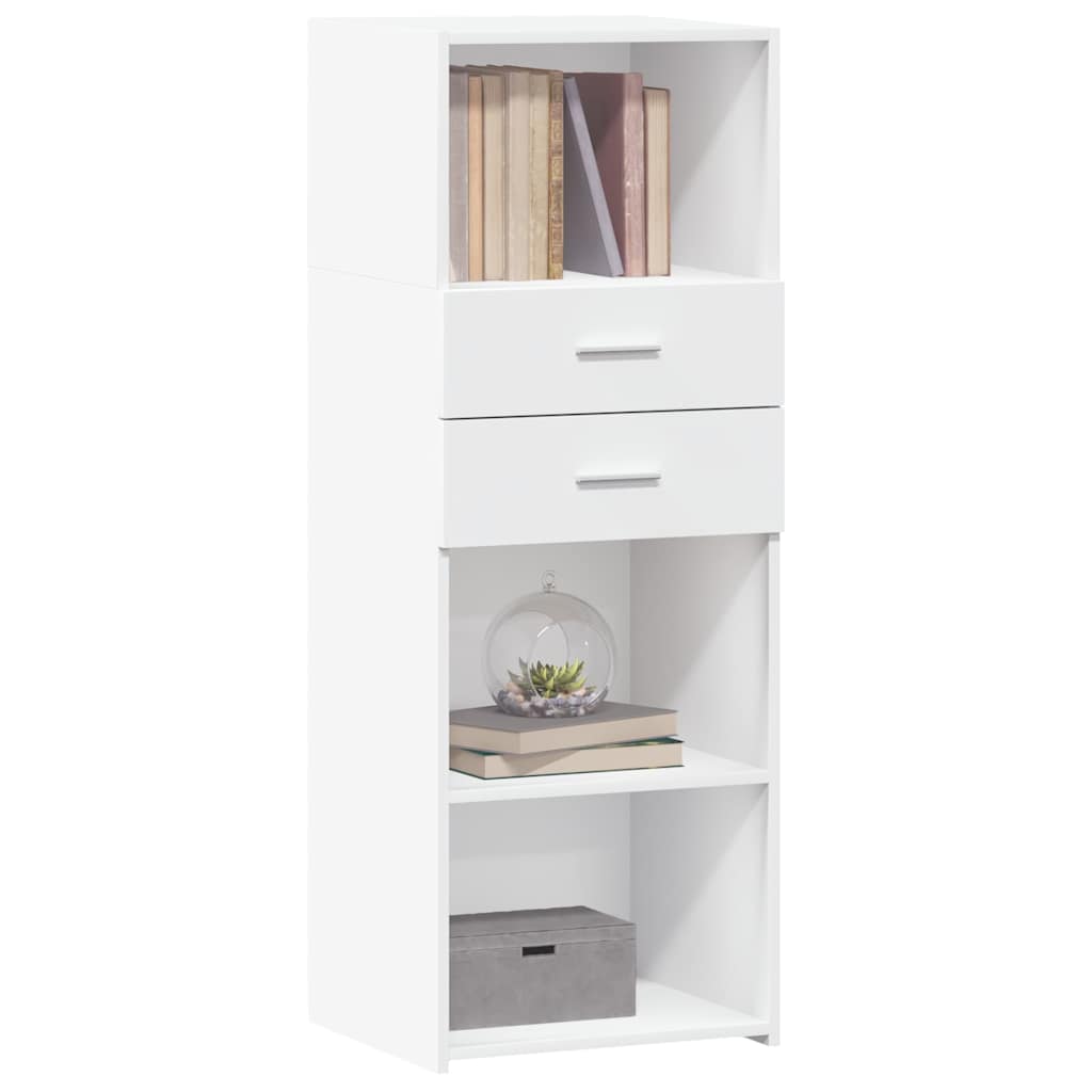 vidaXL Highboard White 45x42,5x124 cm Engineered Wood