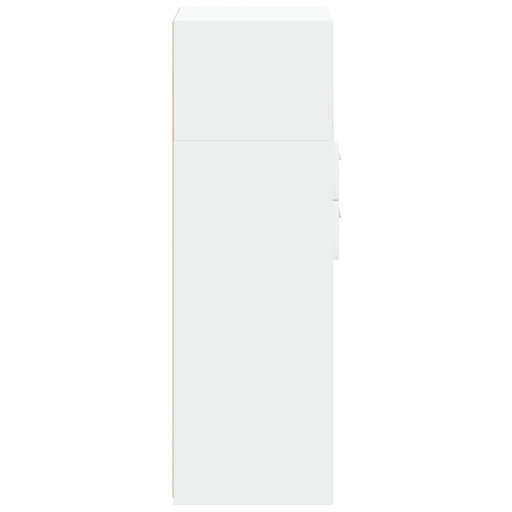 vidaXL Highboard White 45x42.5x124 cm Engineered Wood