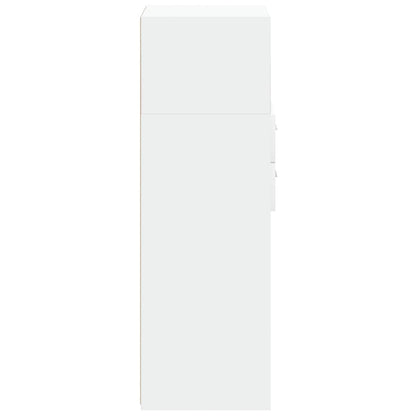 vidaXL Highboard White 45x42.5x124 cm Engineered Wood