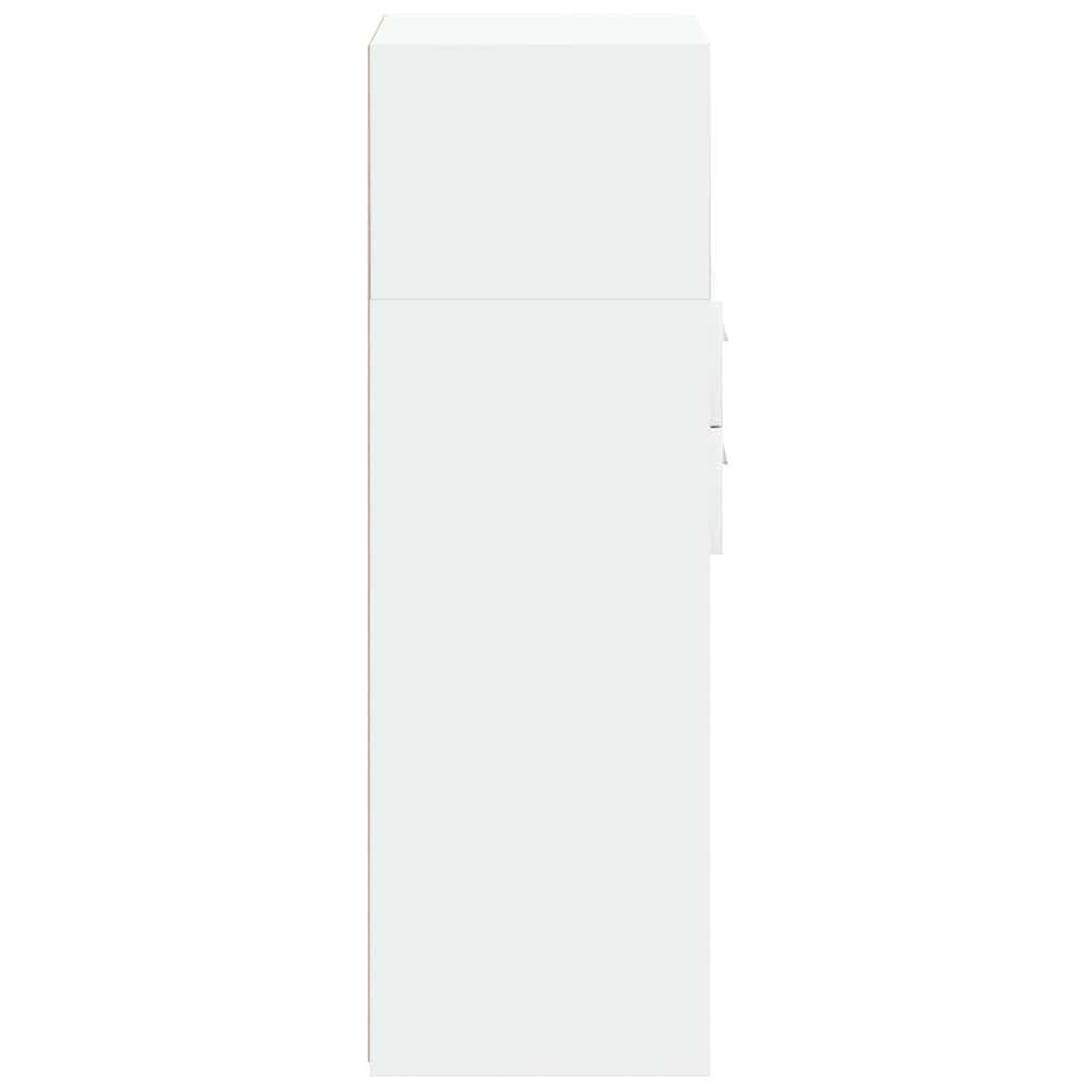 vidaXL Highboard White 45x42,5x124 cm Engineered Wood