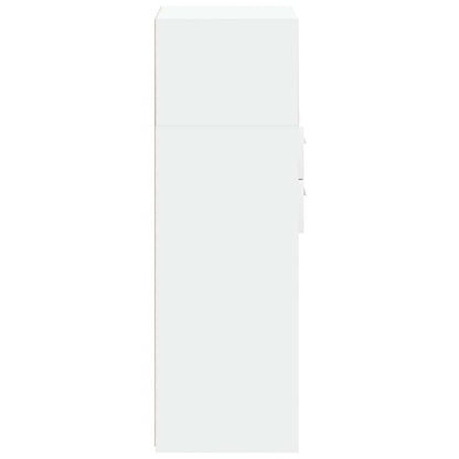 vidaXL Highboard White 45x42,5x124 cm Engineered Wood