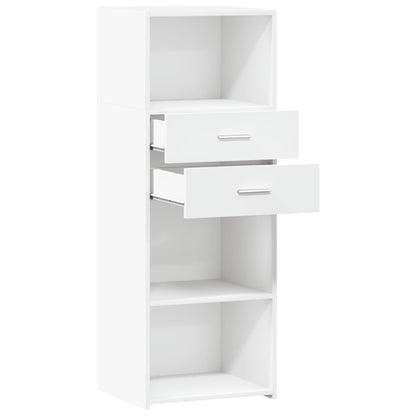 vidaXL Highboard White 45x42.5x124 cm Engineered Wood