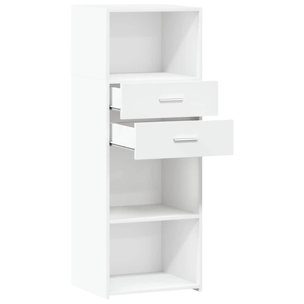 vidaXL Highboard White 45x42,5x124 cm Engineered Wood