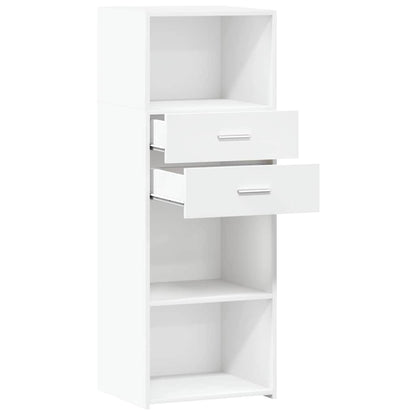 vidaXL Highboard White 45x42,5x124 cm Engineered Wood