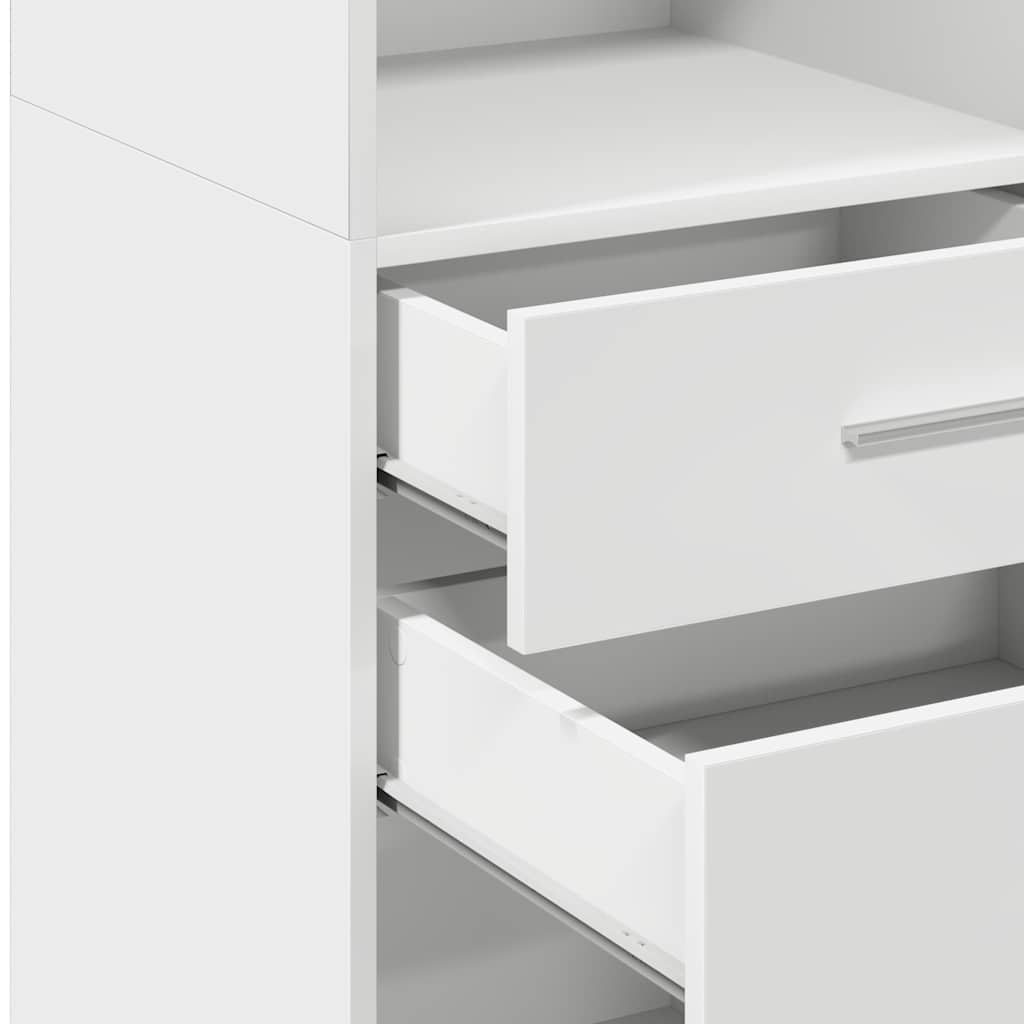 vidaXL Highboard White 45x42.5x124 cm Engineered Wood