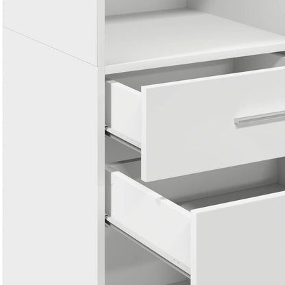 vidaXL Highboard White 45x42.5x124 cm Engineered Wood