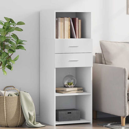 vidaXL Highboard White 45x42,5x124 cm Engineered Wood