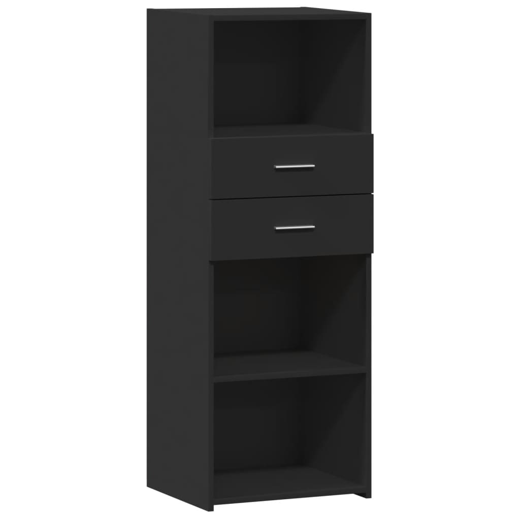 vidaXL Highboard Black 45x42,5x124 cm Engineered Wood