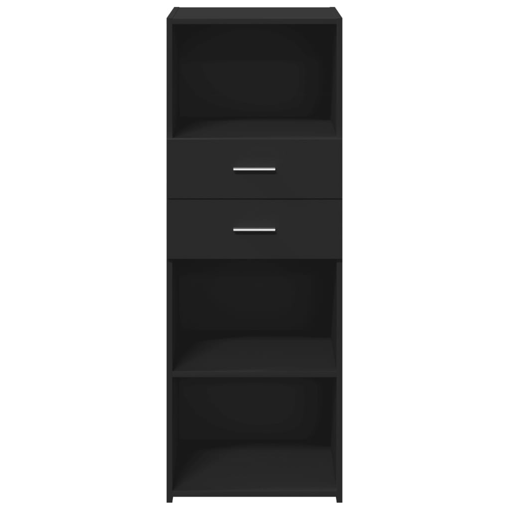vidaXL Highboard Black 45x42,5x124 cm Engineered Wood