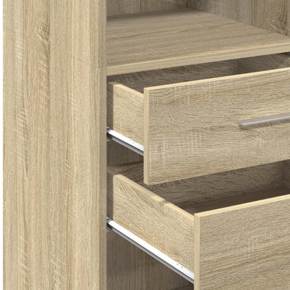 vidaXL Highboard Sonoma Oak 45x42.5x124 cm Engineered Wood