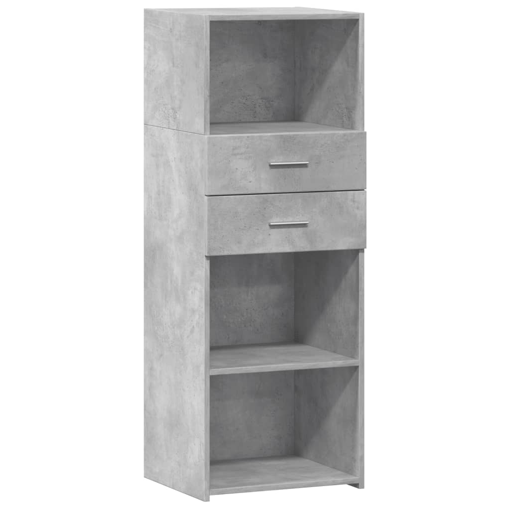 vidaXL Highboard Concrete Grey 45x42,5x124 cm Engineered Wood